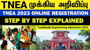 👷TNEA 2023 Online Registration | Tamilnadu Engineering Admission 2023 Step by Step Explained | ET
