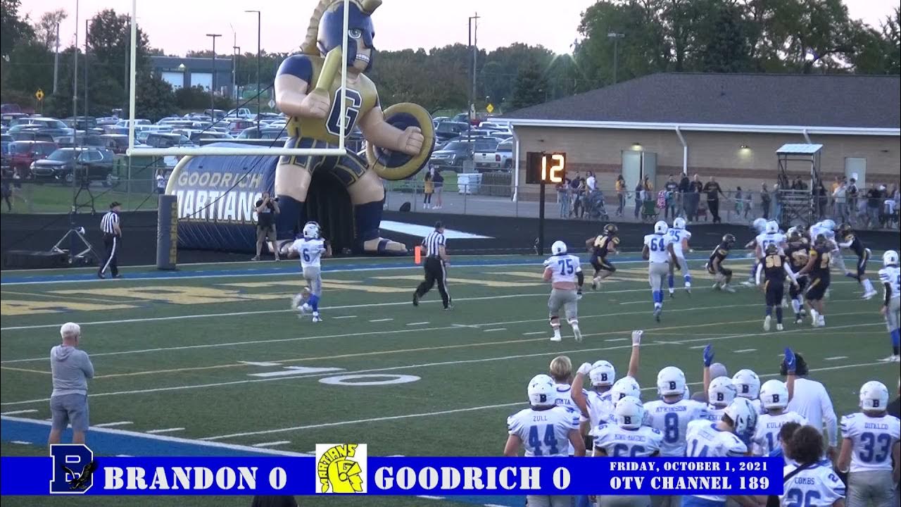 10/1/2021 Brandon Varsity Football Goodrich YouTube