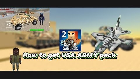 simple sandbox 2 update 1.7.40 new update how to get golden Lamborghini and USA ARMY pack in SSB2