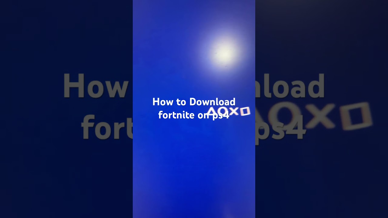 How to Download fortnite on ps4