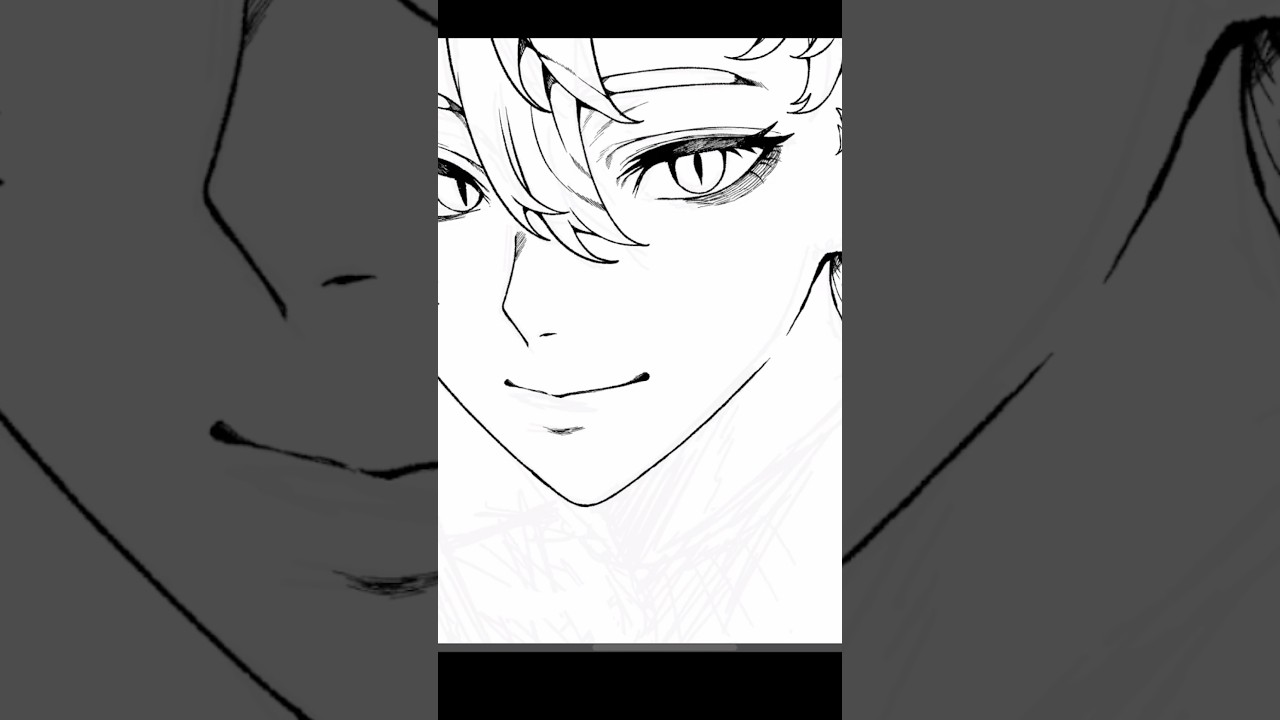 ジャンプ漫画家志望が自分のVTuberの姿を描いてみた! #shorts #drawing #illustration