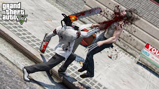 GTA 5 - Chainsaw Man VS Wolverine | Epic Death Battle!