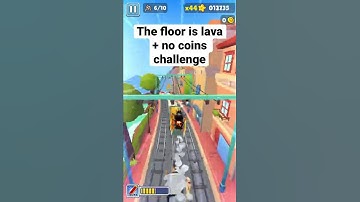 Subway Surfers the floor is lava + no coins challenge
