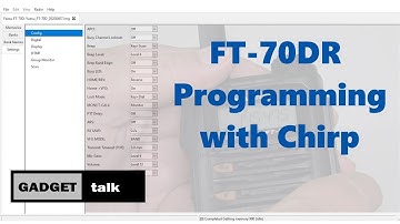 FT-70DR Programming with CHIRP