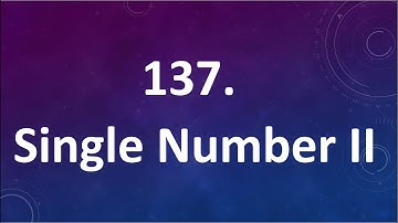 Single Number II (Leetcode 137)