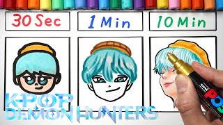 Drawing Baby Saja in 30Sec.1Min.10Min(KPop Demon Hunters)