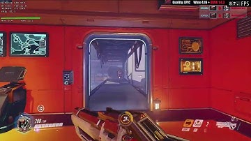 Wine 4.16 + DXVK 1.4.3 - Overwatch EPIC settings - Practice Range - Linux