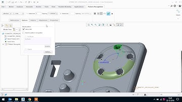 Editing IGES in Creo with Pattern recognition.