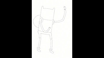 Time lapse of me drawing Finn from adventure time on procreate
