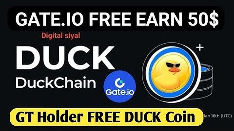 Gate.io Startup Initial Free Offering: DuckChain(DUCK) | Duck airdrop