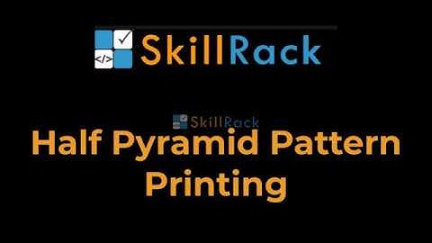 Half Pyramid Pattern Printing