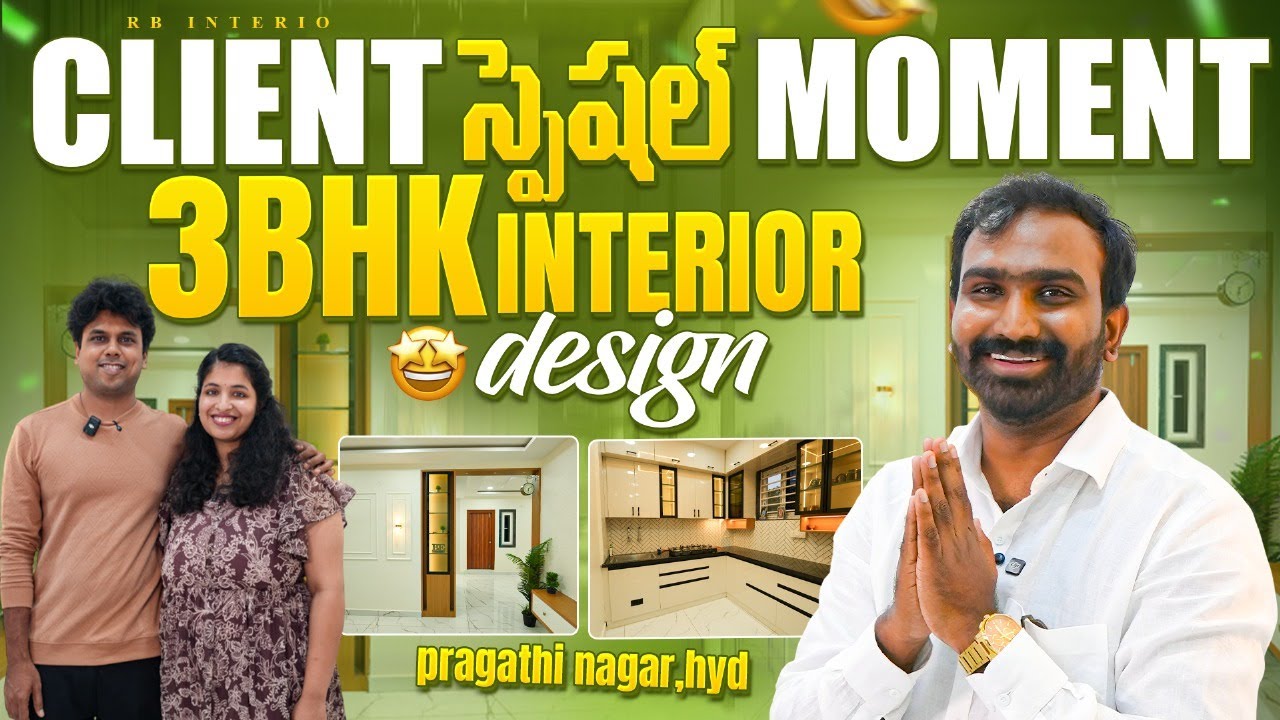 From Empty Flat to Dream 3BHK Home 🏡 | Interior Design Reveal | Pragathi Nagar Hyderabad