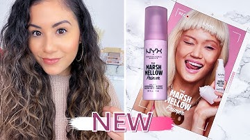 NEW NYX MARSH MELLOW PRIMER | AFFORDABLE DRUGSTORE MAKEUP | 8 HOUR WEAR TEST