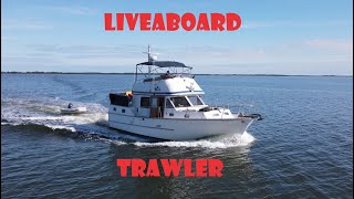 Liveaboard Boat Tour  My 1988 Albin Trawler