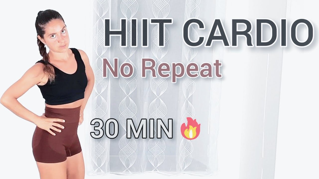 30 Min HIIT FULL BODY CARDIO WORKOUT // No Repeat, No Equipment - YouTube