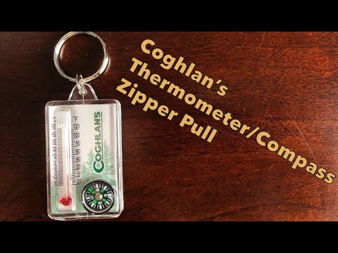 Coghlan's Thermometer/Compass Zipper Pull - YouTube