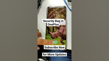 OnePlus Security Bug... Screenlock Bypass