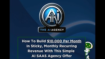 AI SAAS Agency: How To Make $10k In Sticky, Monthly Recurring Revenue With The AI SAAS Agency