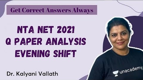 NTA NET 2021 Evening Shift Q Paper Analysis
