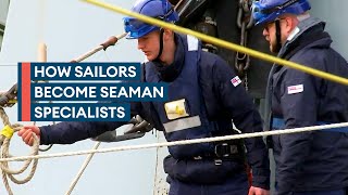 Behind the scenes as Royal Navy sailors learn the ropes to become Seaman Specialists
