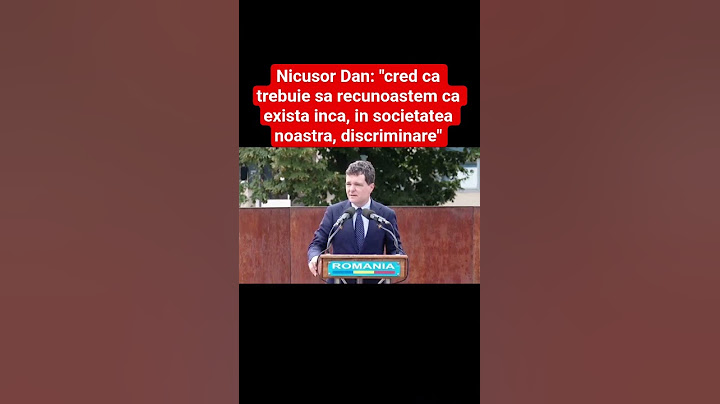 Nicusor Dan: "cred ca trebuie sa recunoastem ca exista inca, in societatea noastra, discriminare"