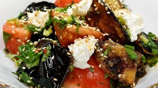 Полюбила Баклажаны попробовав этот салат! Салат с хрустящими баклажанами и помидорами!