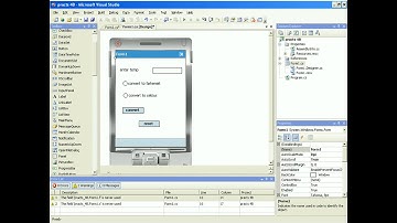 Design a temperature converter app in Windows Mobile using Visual Studio