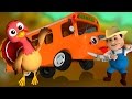 Колеса на автобусе | Автобус Песня | Детское рифмы | 3D Kids Song | The Wheels On The Bus Song