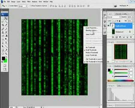 Photoshop Matrix Effect