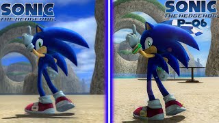 Sonic 2006 VS Sonic P06 (Comparison)