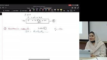Chap 7.1.2. Derive the equation for a SHM mass-spring system - Newtonian method