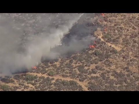 Latest update on fires burning in far East San Diego County - YouTube