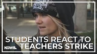 Students react to Portland Public Schools strike