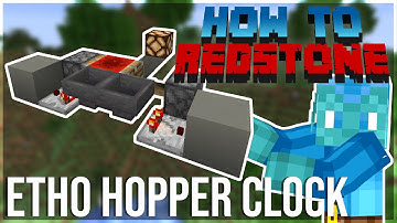 How to Redstone: Etho Hopper Clock - Simple Redstone Tutorial | How it Works & How to Build