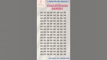 Can you spot the hidden different number ? 🧐🔎🏆 | Brain Storming | #shorts #mathpuzzle #ytshorts #yt