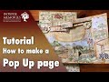 Tutorial Step By Step | How to make scrapbook Pop Up page | Tools and Techniques | #314