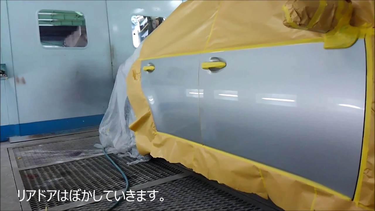Toyota カムリ ドア シルバー塗装 島根県 松江市 車の修理はカートピア石橋 Youtube