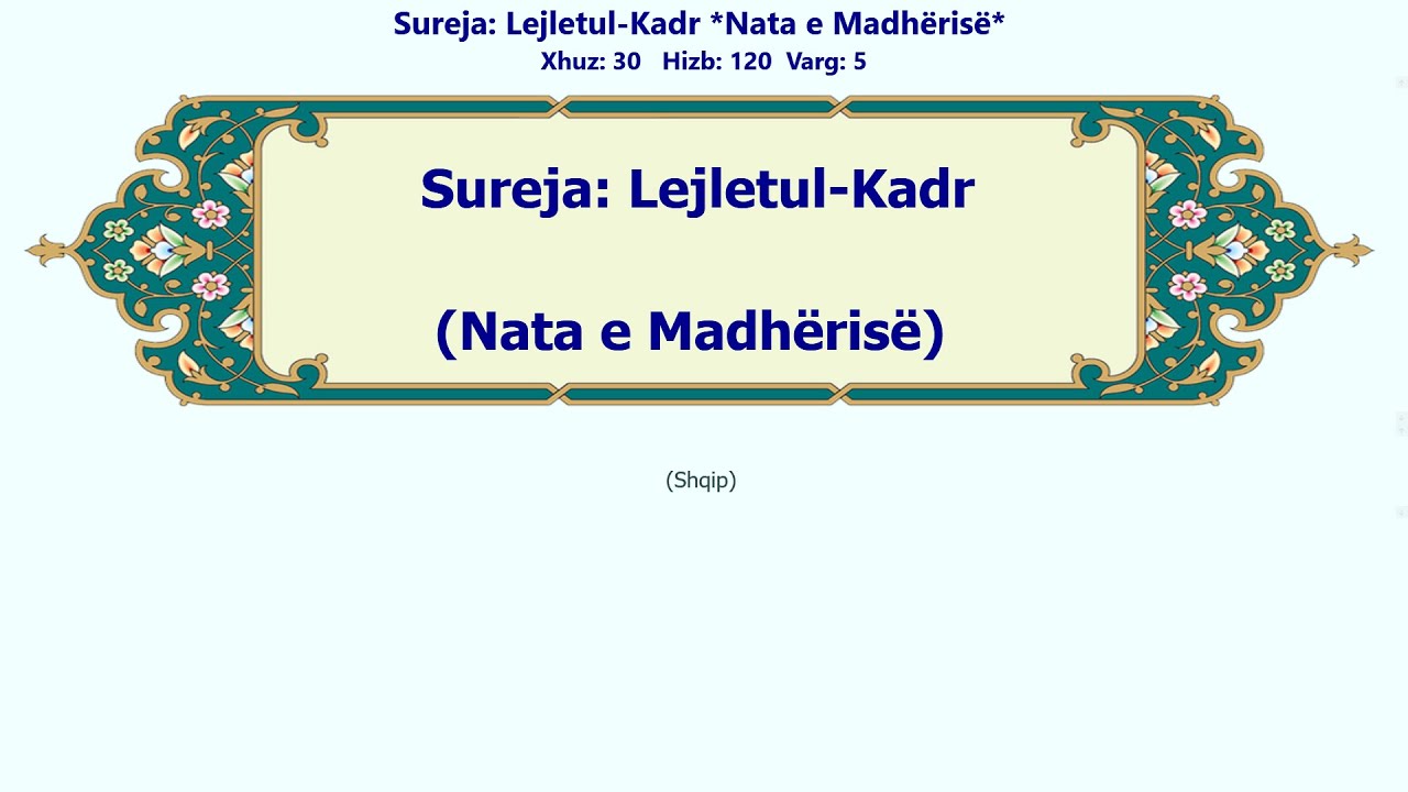 Lejletul-Kadr