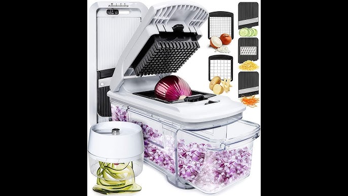 Vegetable Chopper,Mandolin Slicer,Pro 11 in 1 Professional Food Chopper,Multifunctional  Vegetable Chopper and Slicer, Dicing Machine, Adjustable Vegetable Cutter  With Container - Yahoo Shopping