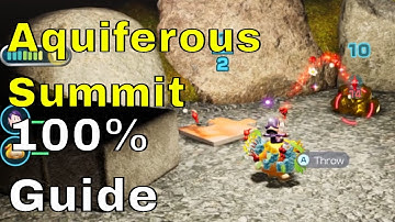 Aquiferous Summit 100% Guide - All Treasures, Onions & Rescues | Pikmin 4
