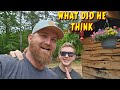Was he shocked tiny house homesteading offgrid cabin build diy how to sawmill tractor tiny cabin