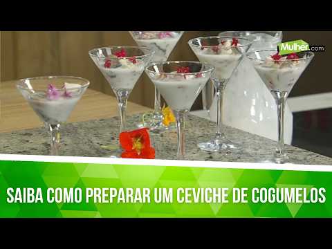 Saiba como preparar um ceviche de cogumelos