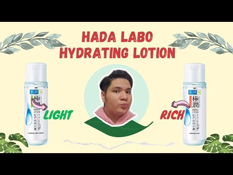 HADA LABO HYDRATING LOTION LIGHT & RICH ( RED & GREEN ) REVIEW ...