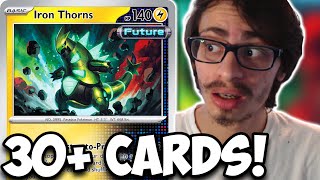 My New Iron Thorns Deck Plays 30+ FUTURE Cards! One Hit Ko Potential Temporal Forces PTCGL