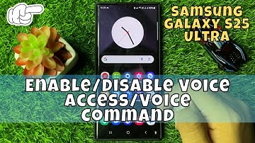 How Enable/Disable Voice Access/Voice Command Samsung Galaxy S25 Ultra