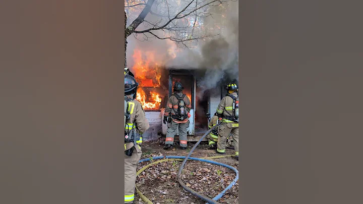 Lakes Region Firefighters at a Training Burn #FireScene #FireDepartment #Firefighter