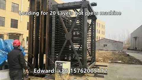 Loading for 20 Layers hot press machine