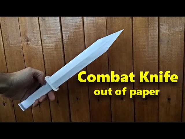 How to make a paper combat knife that cuts - paper weapons - video  Dailymotion
