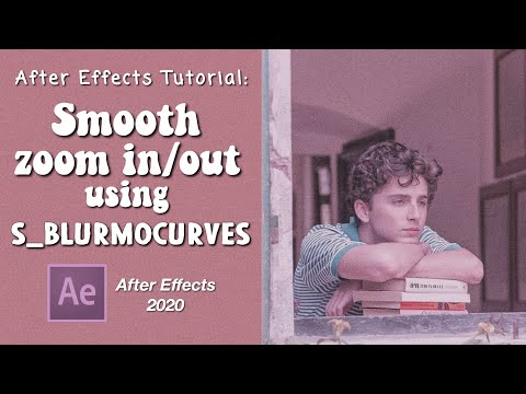 after effects tutorial | smooth blurmocurves zoom in/out