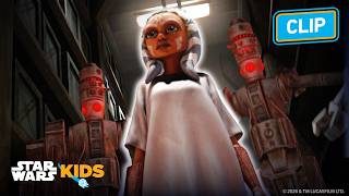 R3-S6 Activates Droids to Attack Anakin and Ahsoka Star Wars The Clone Wars StarWarsKids